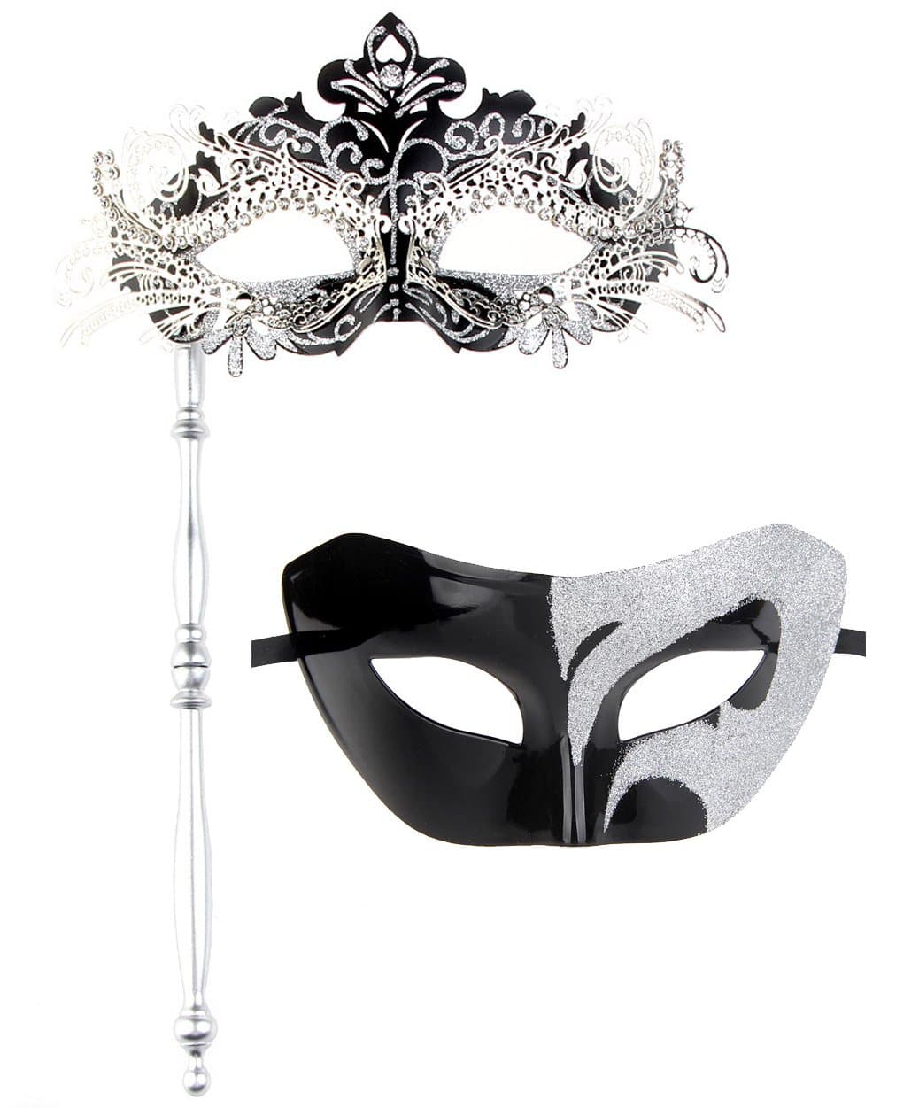 Couple's Venetian Masquerade Masks