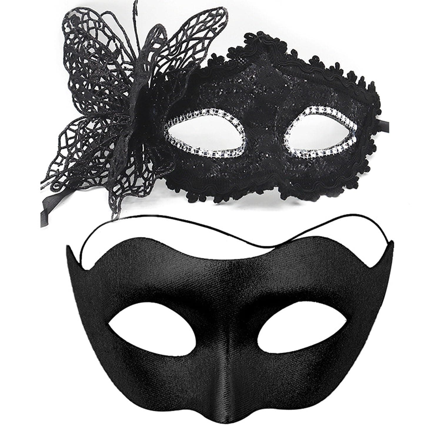 Masquerade Mask for Couple Halloween Costume Party Prom