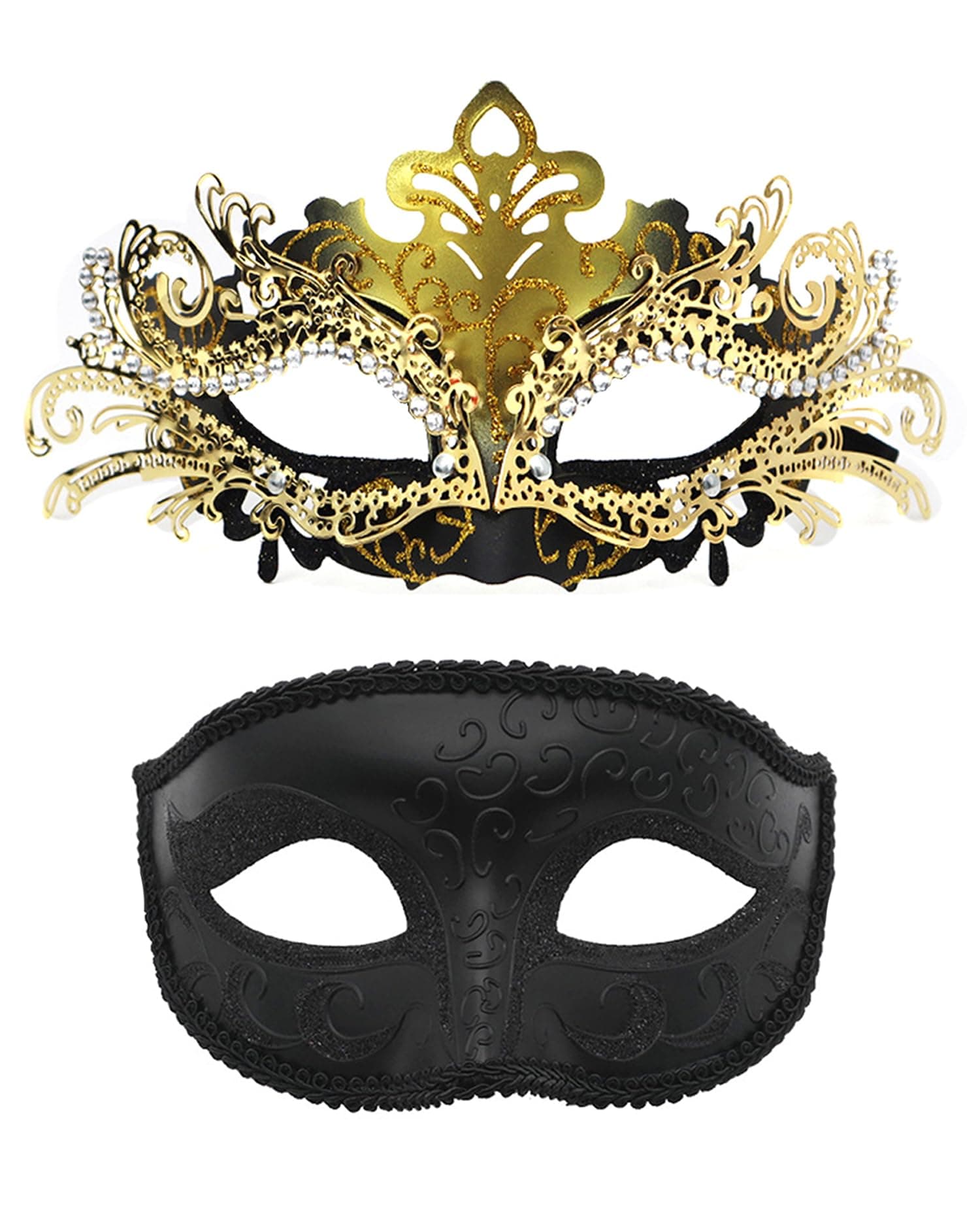 Pretishows Couple Venetian Masquerade Mask Set