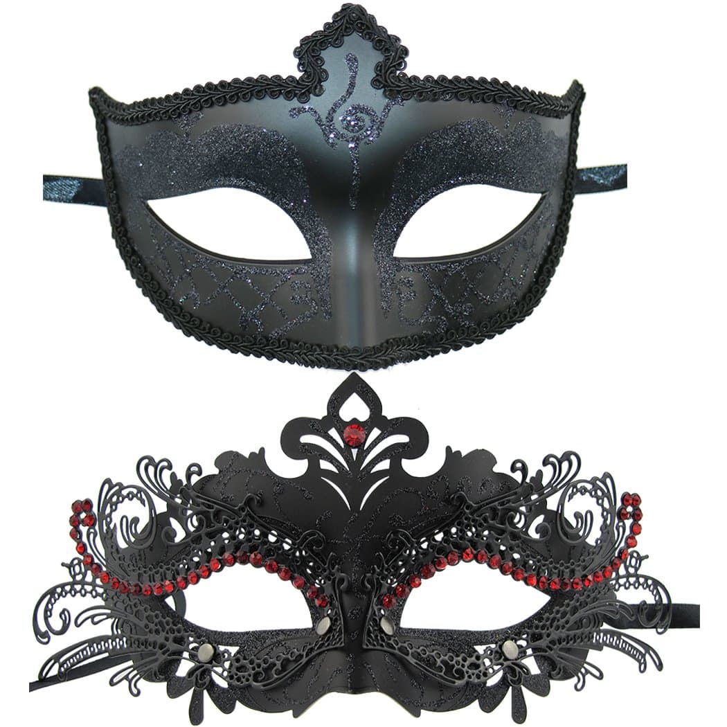 Coddsmz Couple Roman Metal Mask for Halloween Costaumes