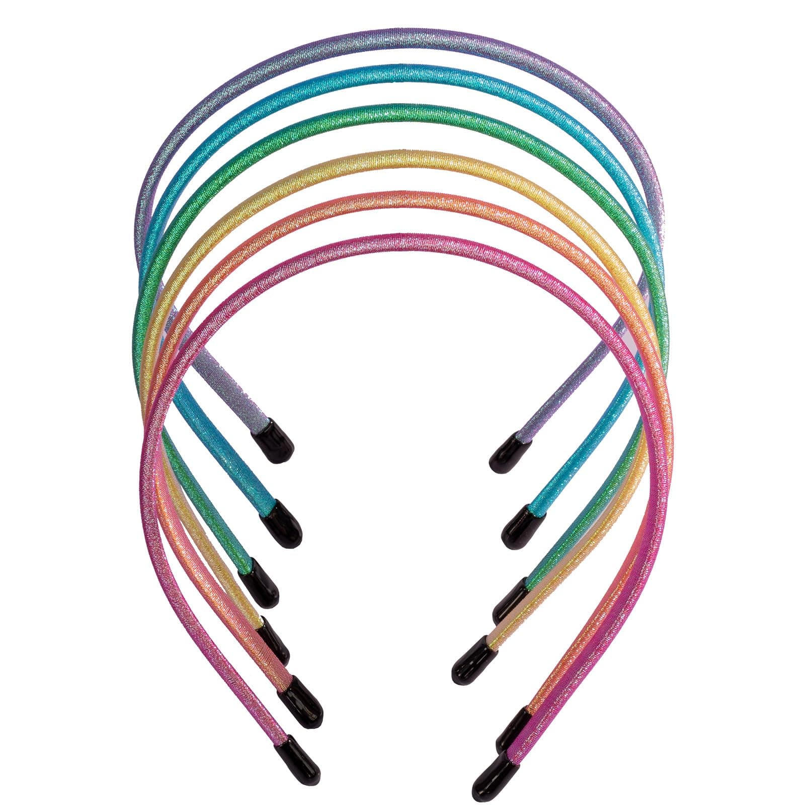 Minihope Skinny Multicolor Headbands - 6 Pack Durable & Adjustable - Instant Style