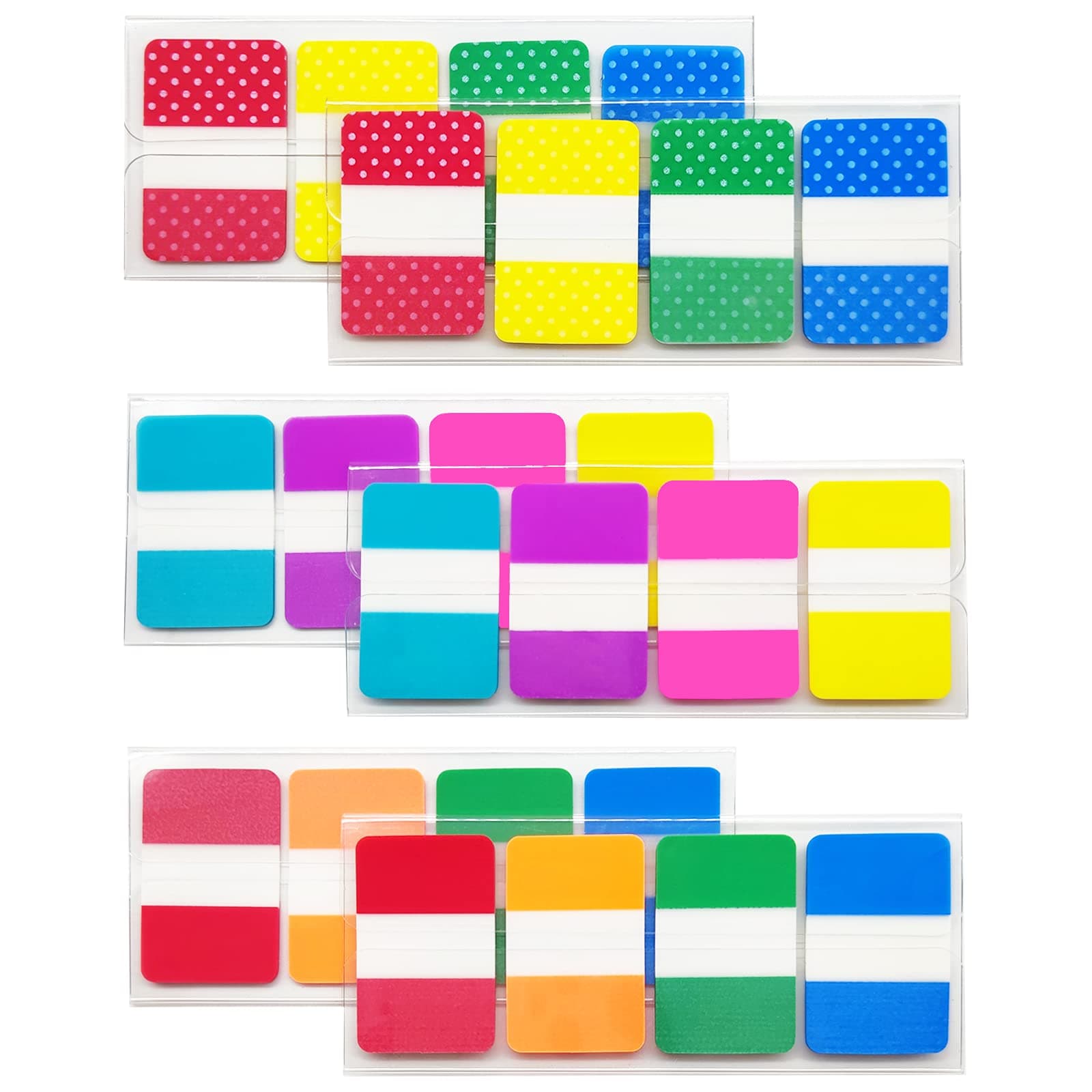 KICNIC 1 Inch Sticky Index Tabs, 480 Pieces, Self Adhesive Page Markers