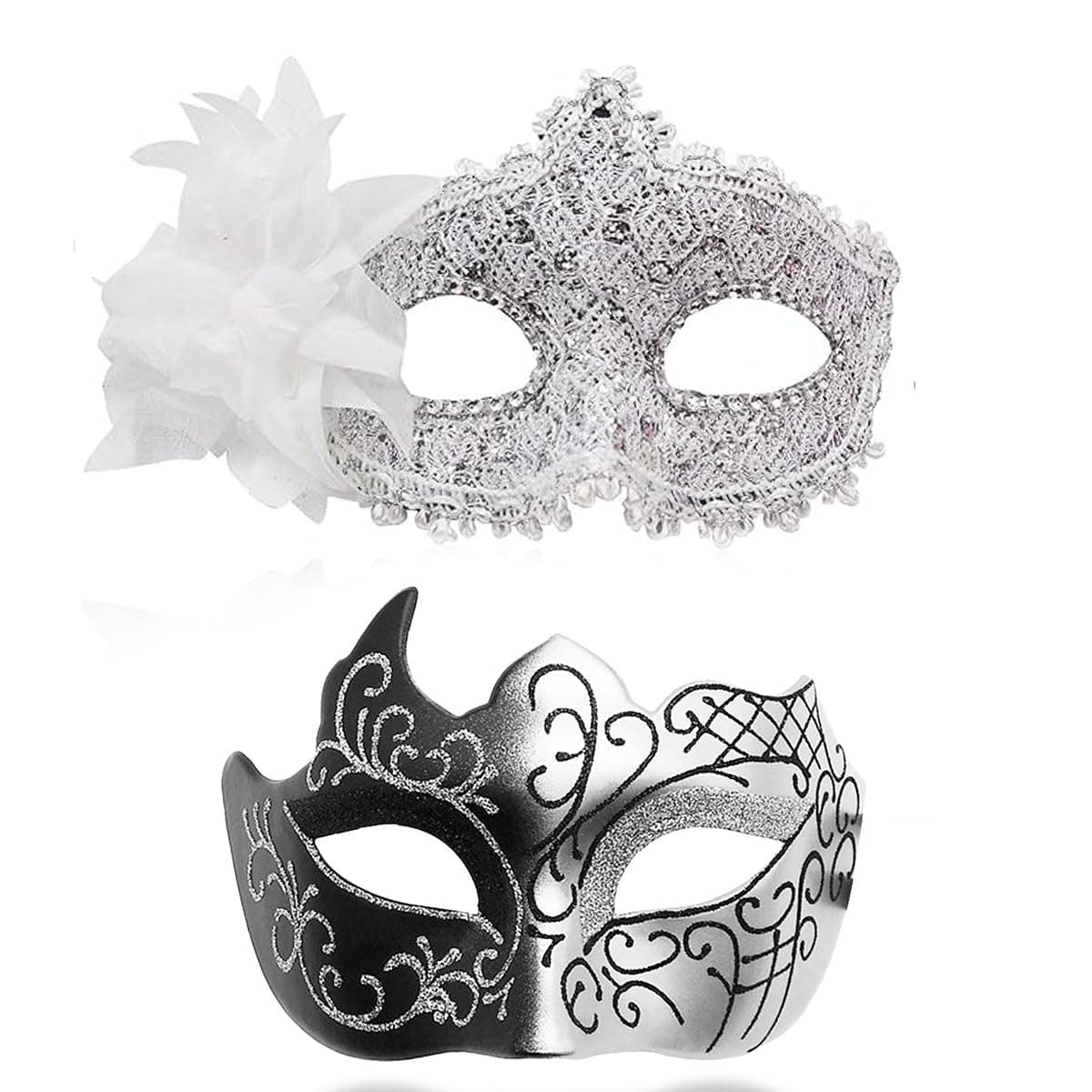 Cosmer Shinny Eye Masquerade Mask for Halloween Costume/Russian Roulette