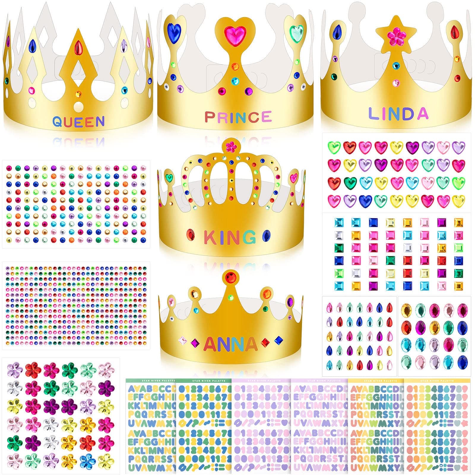 Refined Title: DIY Paper Crowns for Birthday King/Queen, Prince/Princess Hat Crafts