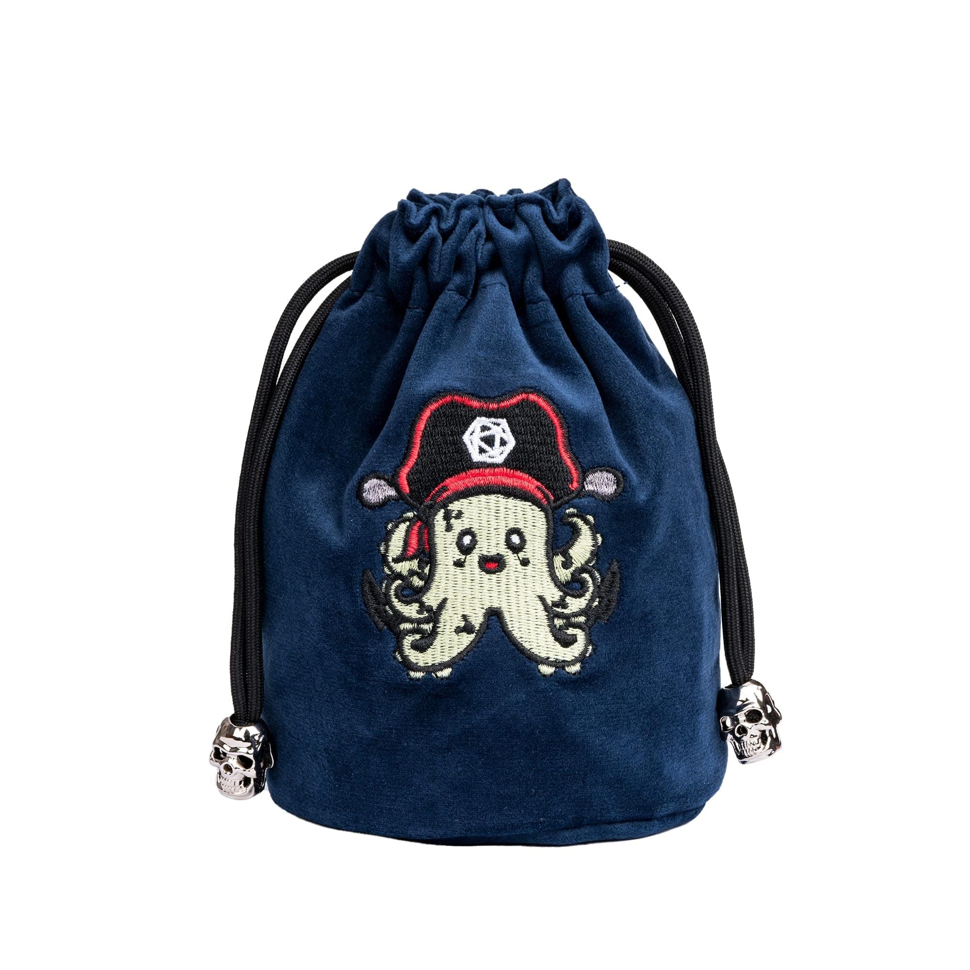 Velvet Dice Bag with Octopus Pattern for Tabletop Roleplaying Games
