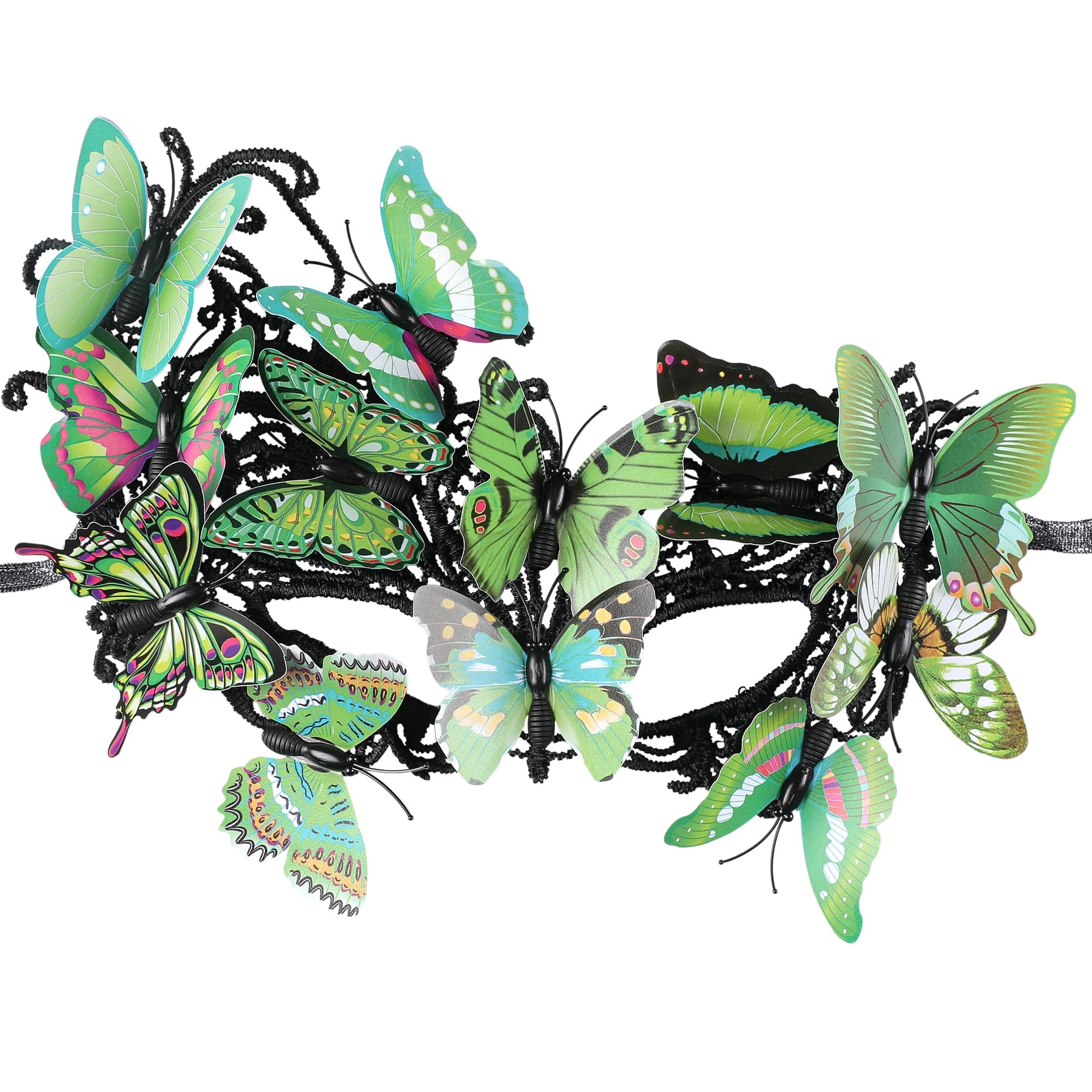 Zinniday Vintage Butterfly Masquerade Mask for Women Cosplay Prom