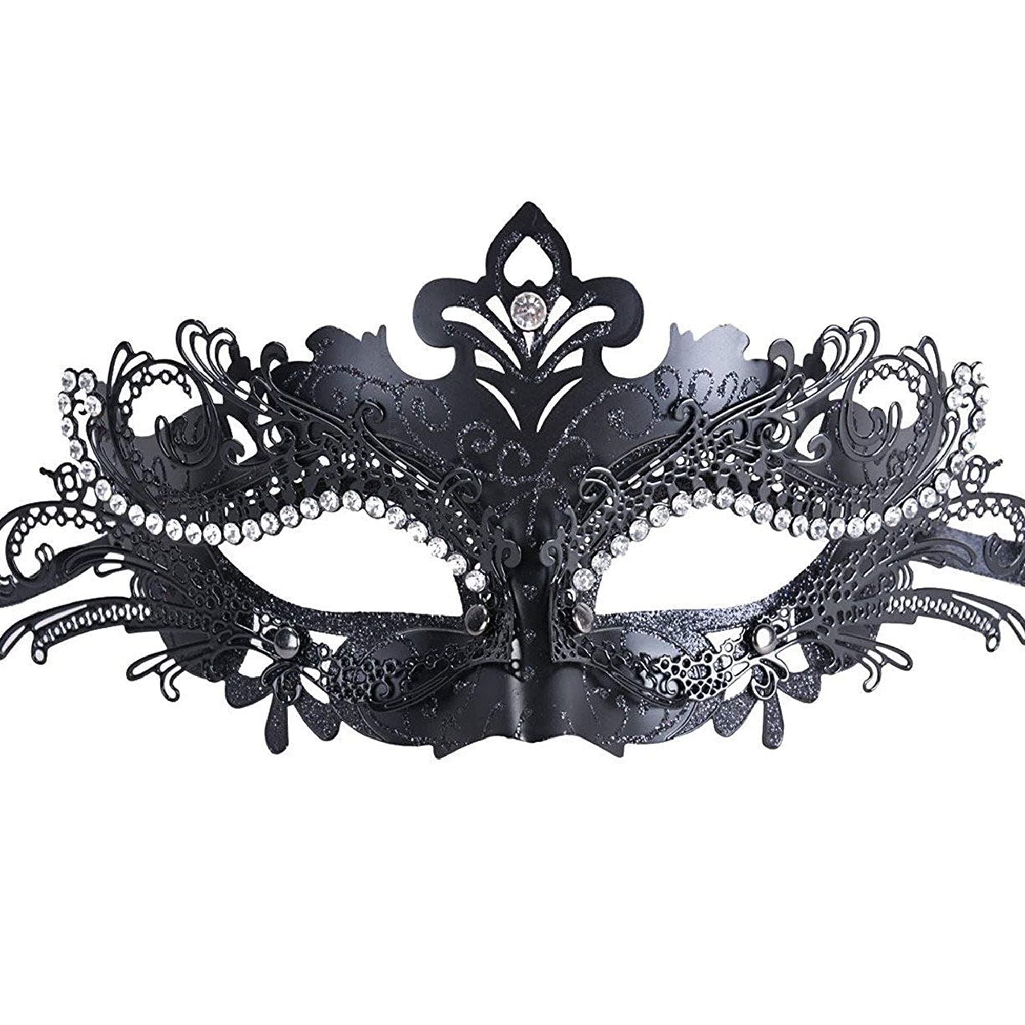 Geek-M Masquerade Metal Masks for Halloween & Mardi Gras
