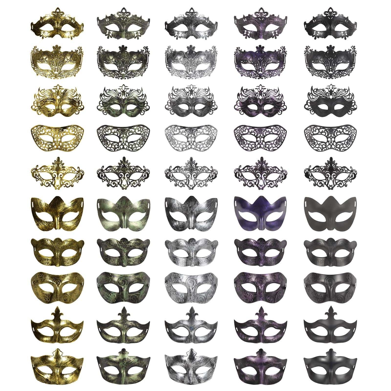 Vintage Masquerade Masks for Women and Men