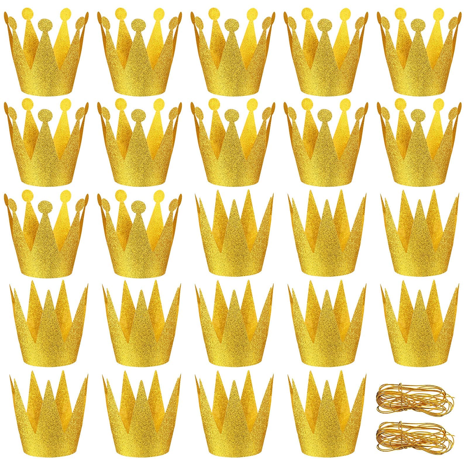 Crown Hats for Kids' Gold Party and Celebration